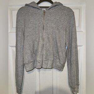Aritzia TNA Waffle Zip Up Hoodie